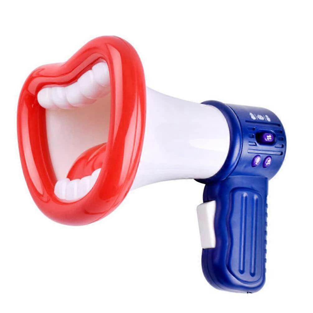 Voice Changer Microphone for Kids, Multi Voice Changer Toy, Mouth Voice Changing Amplifier, Recording Megaphone, White