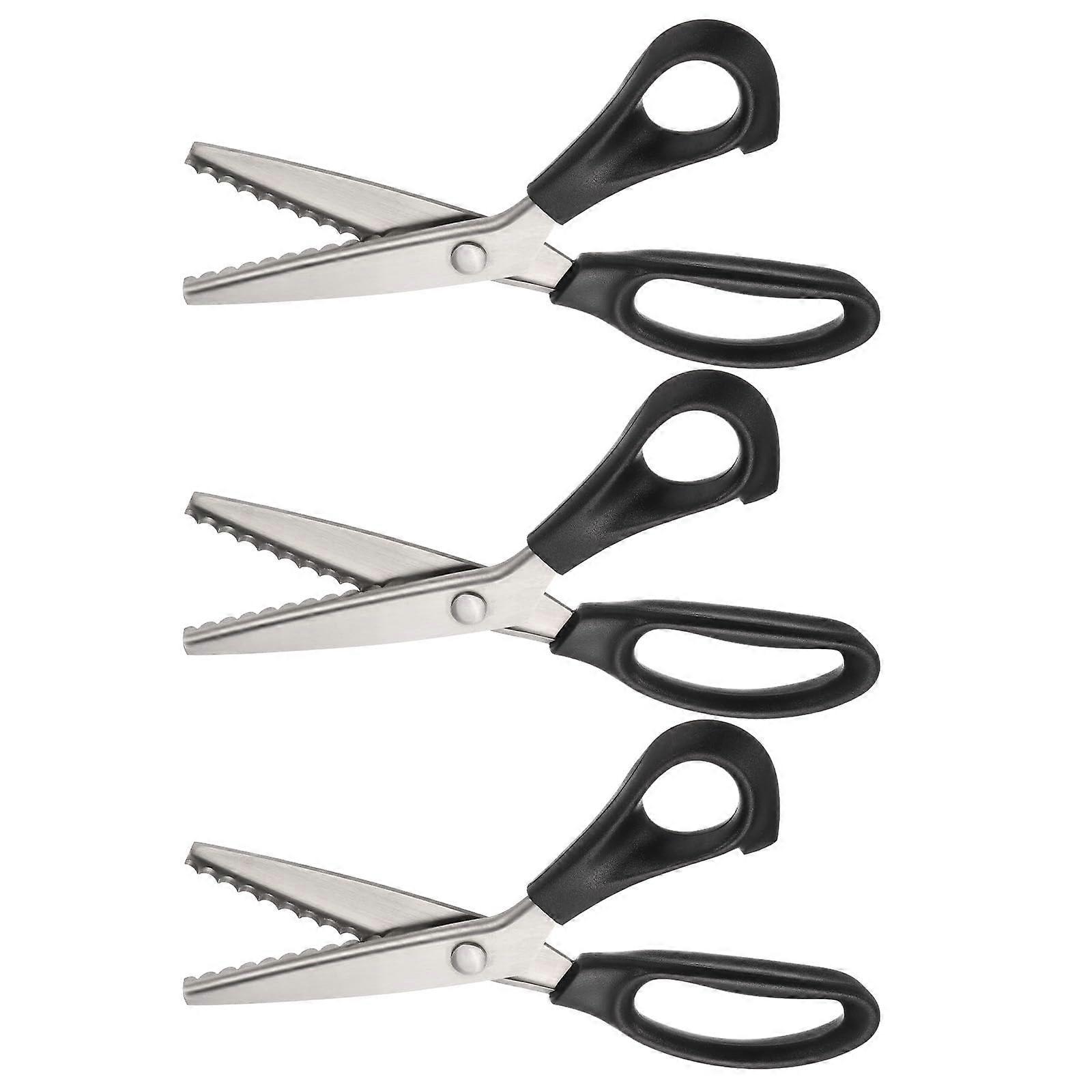 3pcs forbici da cucito in acciaio inox per ricamo mestiere da cucito strumento fai da te nero ref: 7500