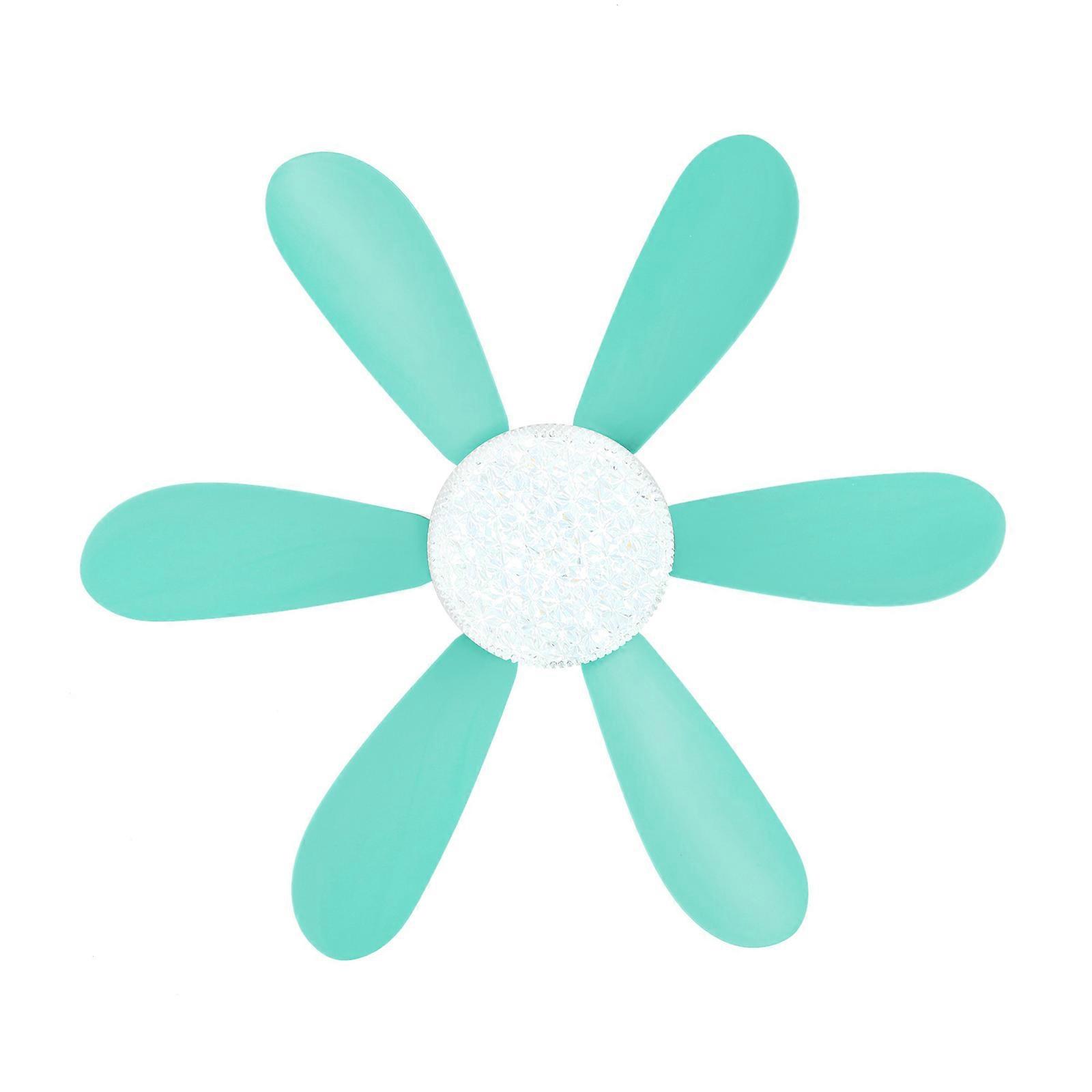 30W Led Ceiling Fan E27 with Light 360°Rotation Cooling Electric Fan Lamp Chandeliers Adjustable Fit For Room Home Decor  Blue