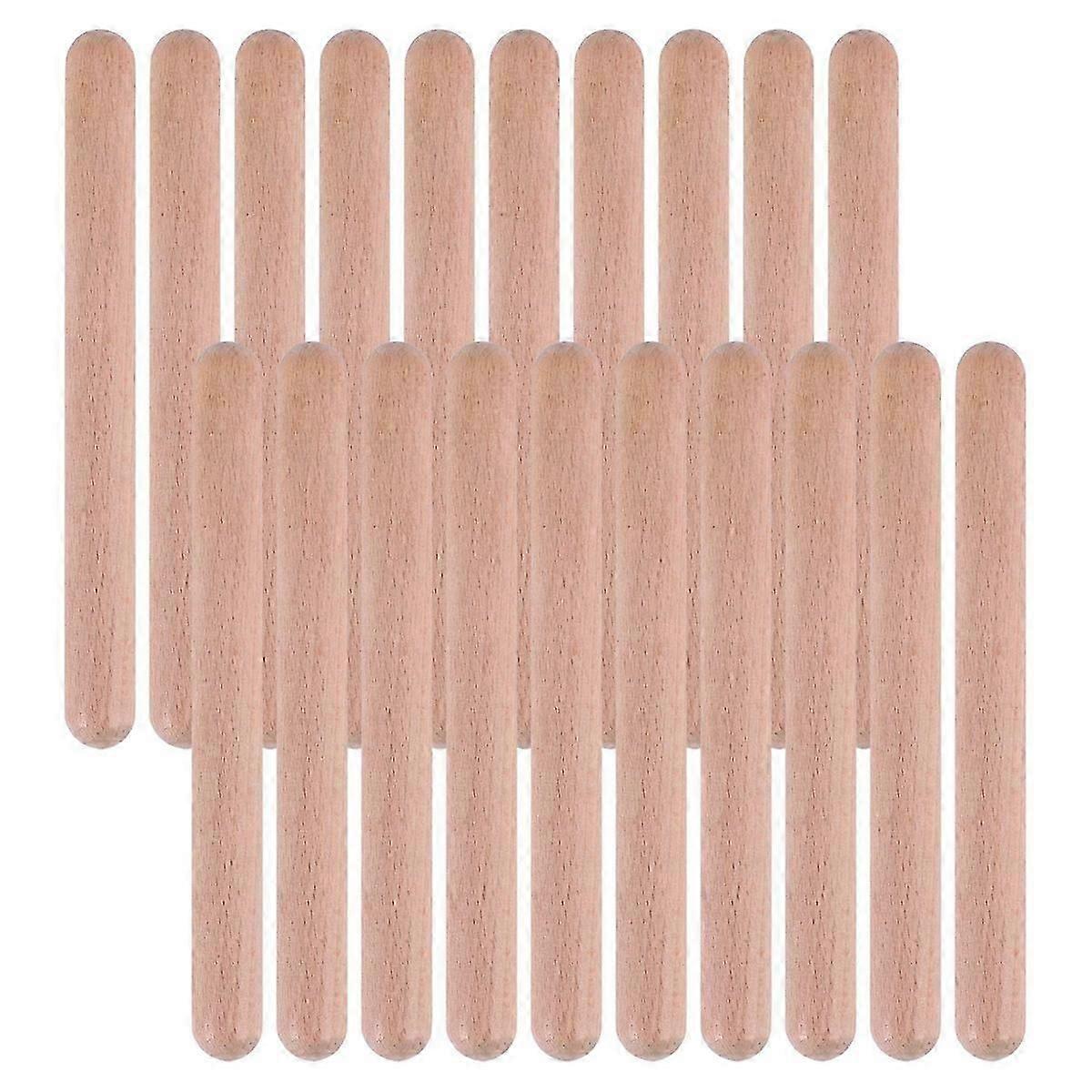 20 قطعة 8 بوصة أطفال إيقاع العصي الموسيقى Lummi Sticks