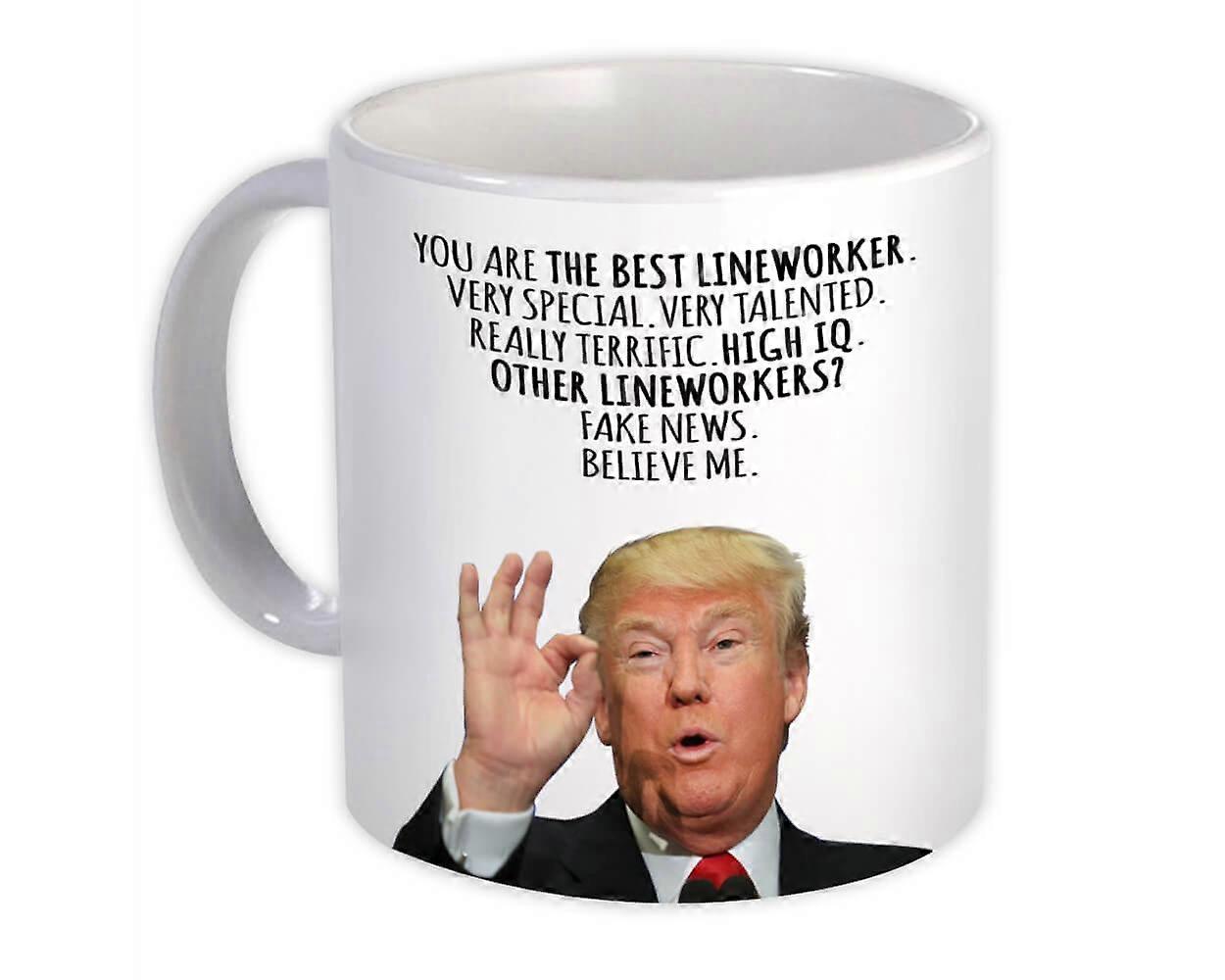 Great Lineworker Gift Funny Trump : Mug Professions