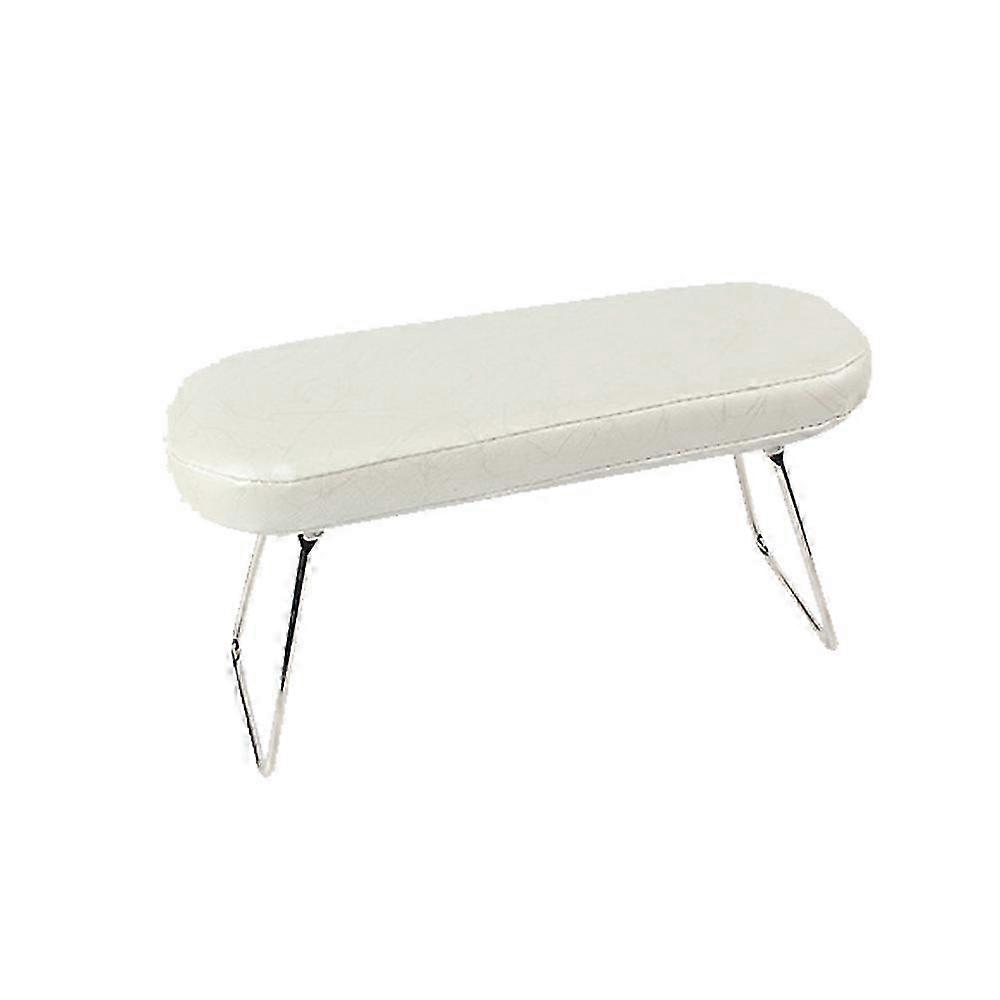 Nail Arm Rest, Microfiber Leather Manicure Hand Pillow for Salon & Home Use - White
