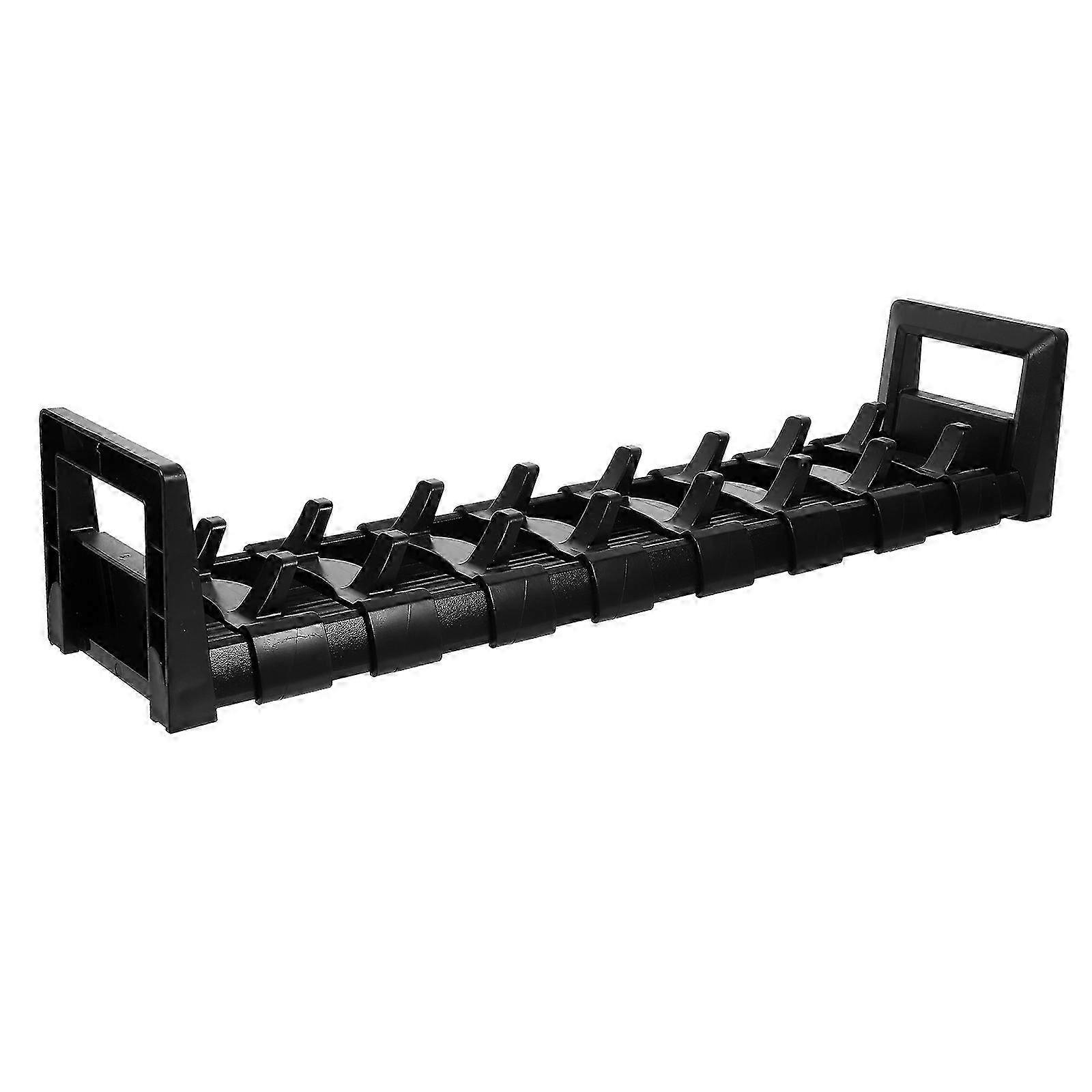 Kitchen Dish Drying Rack Holder 40x9x8CM Black Countertop Storage Stand