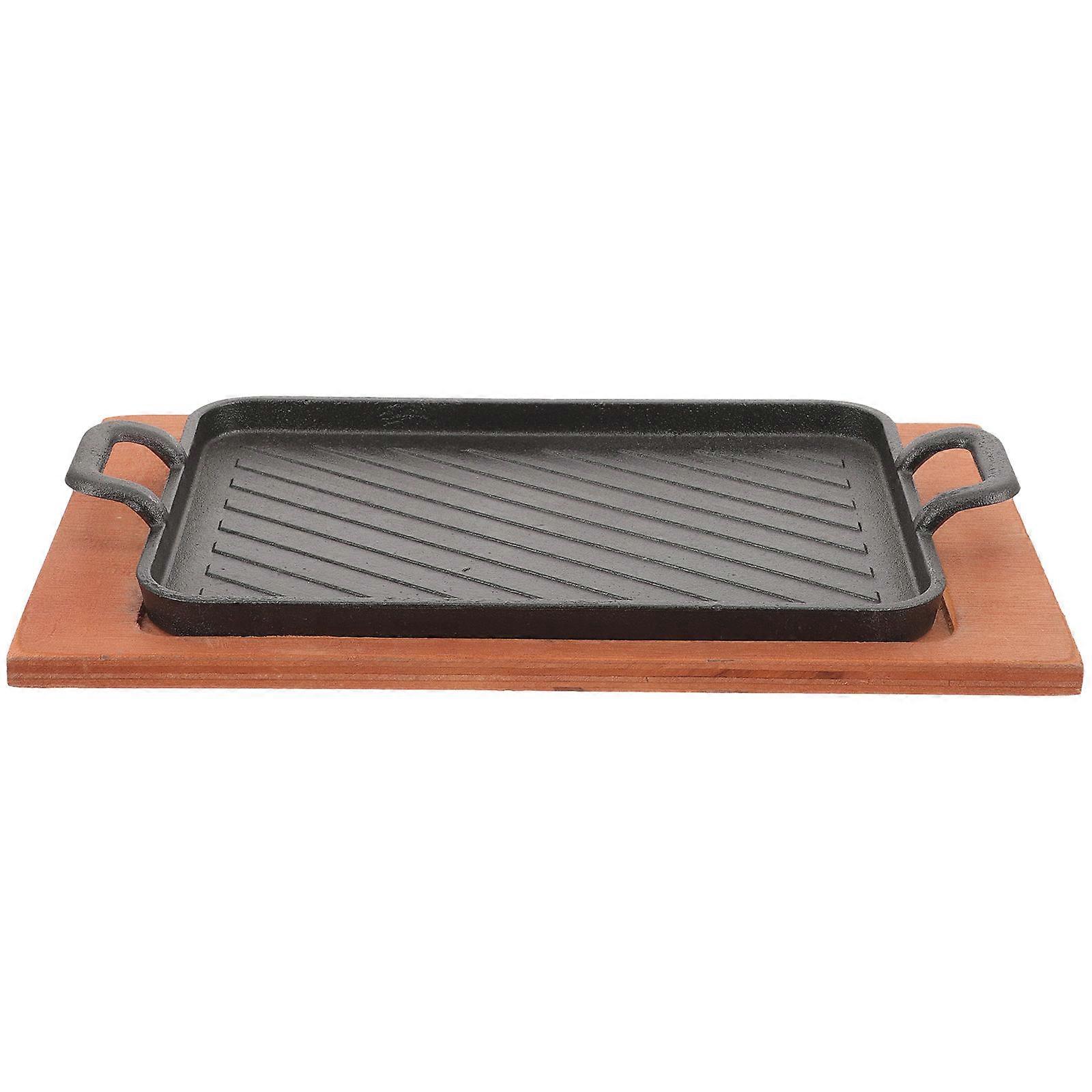 Grill Tray with Robust Handle for Picnic, Provides Even Heat and Durability