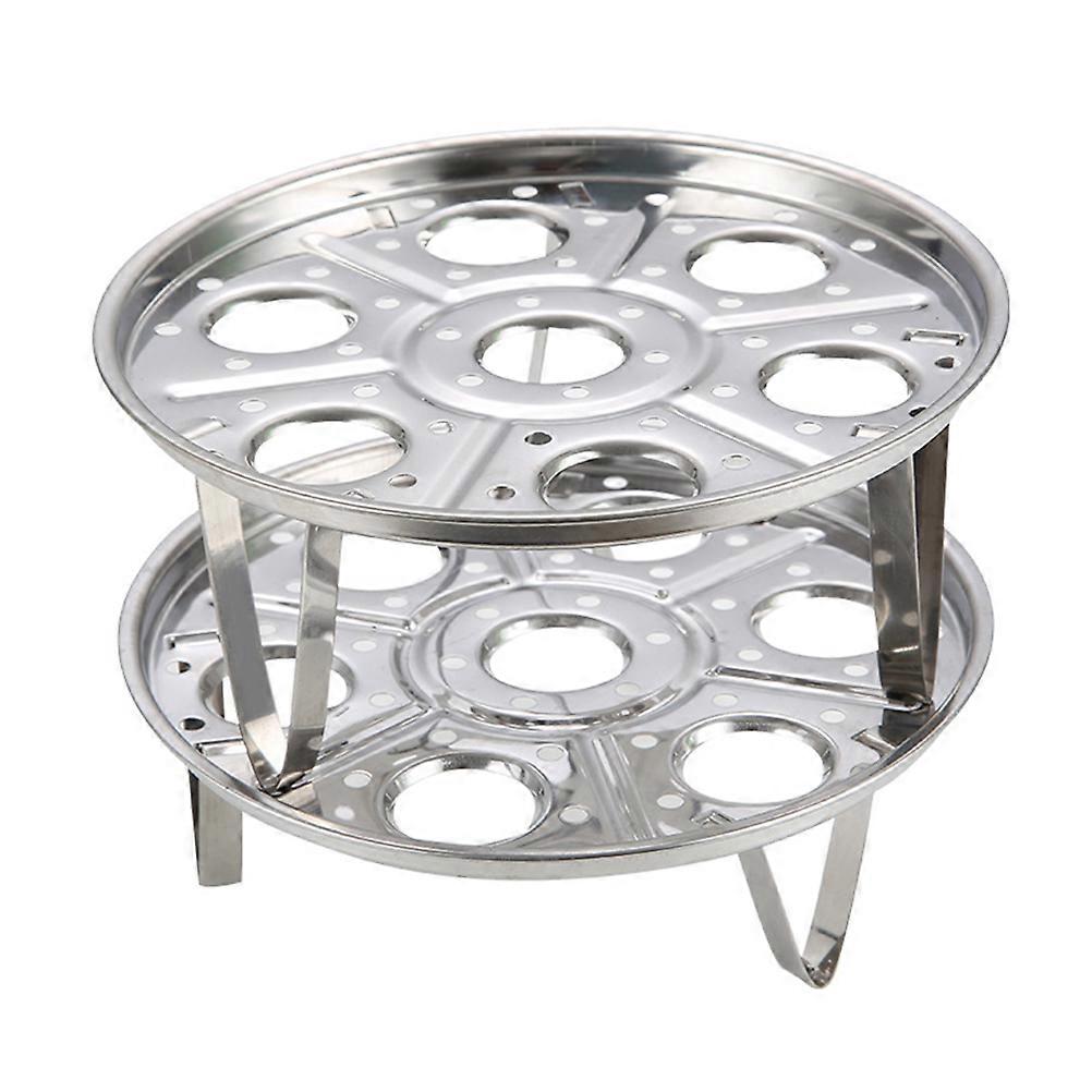Countertop Egg Holder Single Layer Portable Egg Steamer Stand 2Pcs