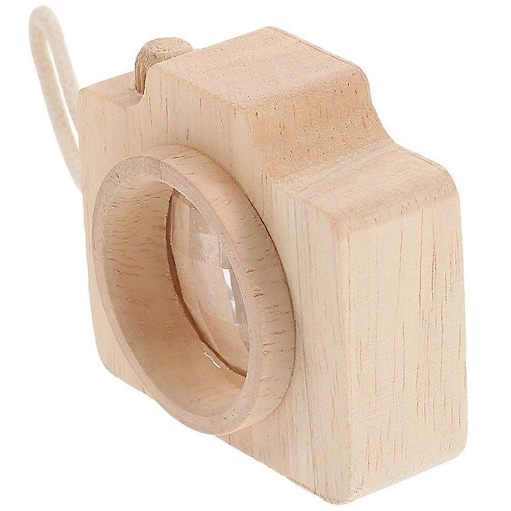 Vintage Kaleidoscope Toy Camera Shape Color Identification Educational Design Khaki 5.3X4.8CM 1Pack