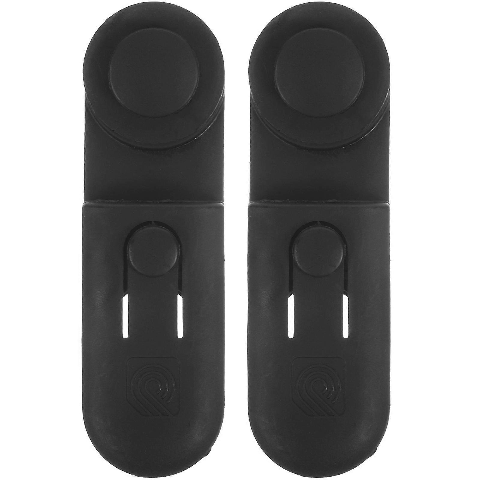 2pcs Guitar Bass Strap Buckle Locks Button Accessory Plastic Locking Tool