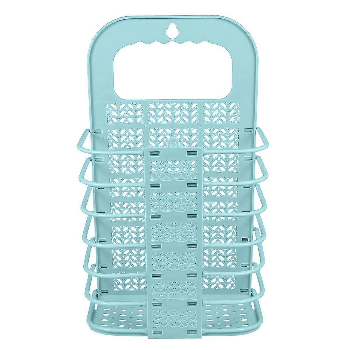 Wall Mounted Foldable Storage Basket Multifunctional Organizer for Fruits Vegetables Laundry and Sundries Space Saving Lightweight Easy Classification