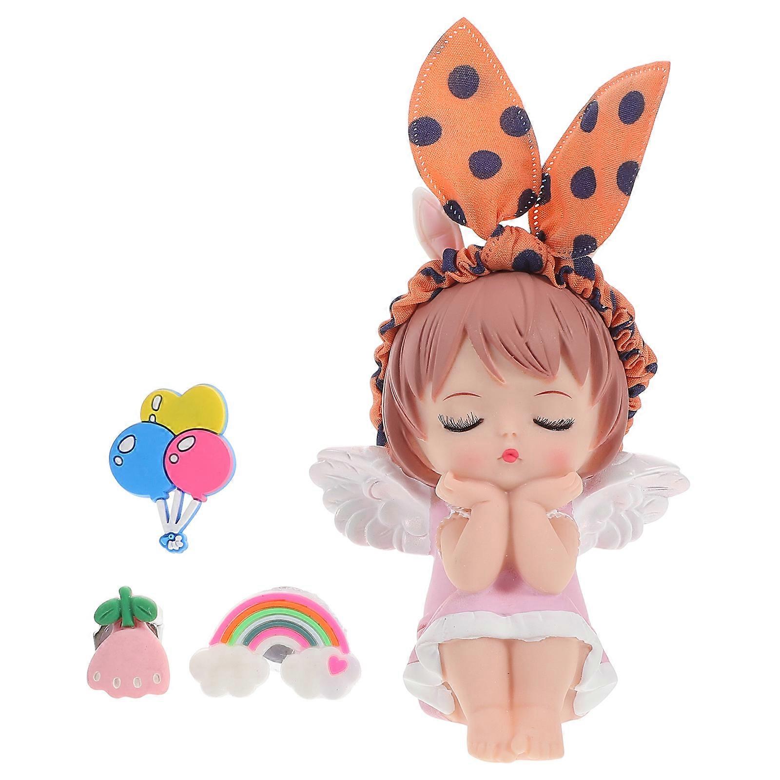 Resin Doll Shaped Essential Oil Car Diffuser Vent Clip Aromatherapy Air Freshener for Car Interior Decoration