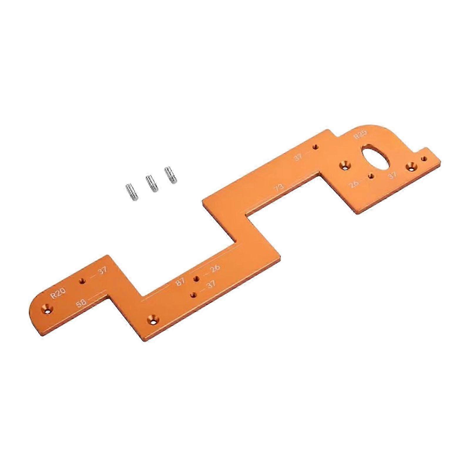 Invisible Embedded Handle Slotting Template for Cabinet Door Woodworking Tool Suitable for Various Brands