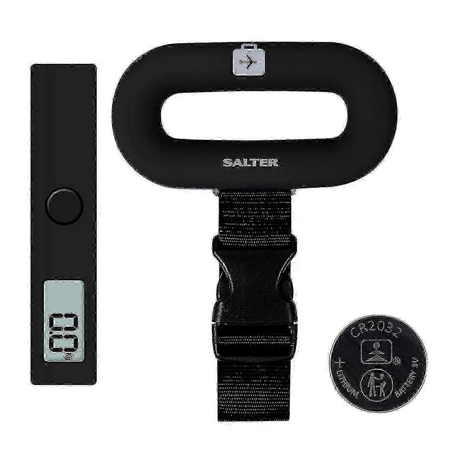 Salter 9500 ζυγαριά αποσκευών Bkdctmeu16, φορητές ψηφιακές ζυγαριές βάρους τσαντών για ταξίδια, ζυγιστής βαλίτσας, τσάντες, για πτήσεις/ταξίδια με αεροπλάνο, 88 lb / 4