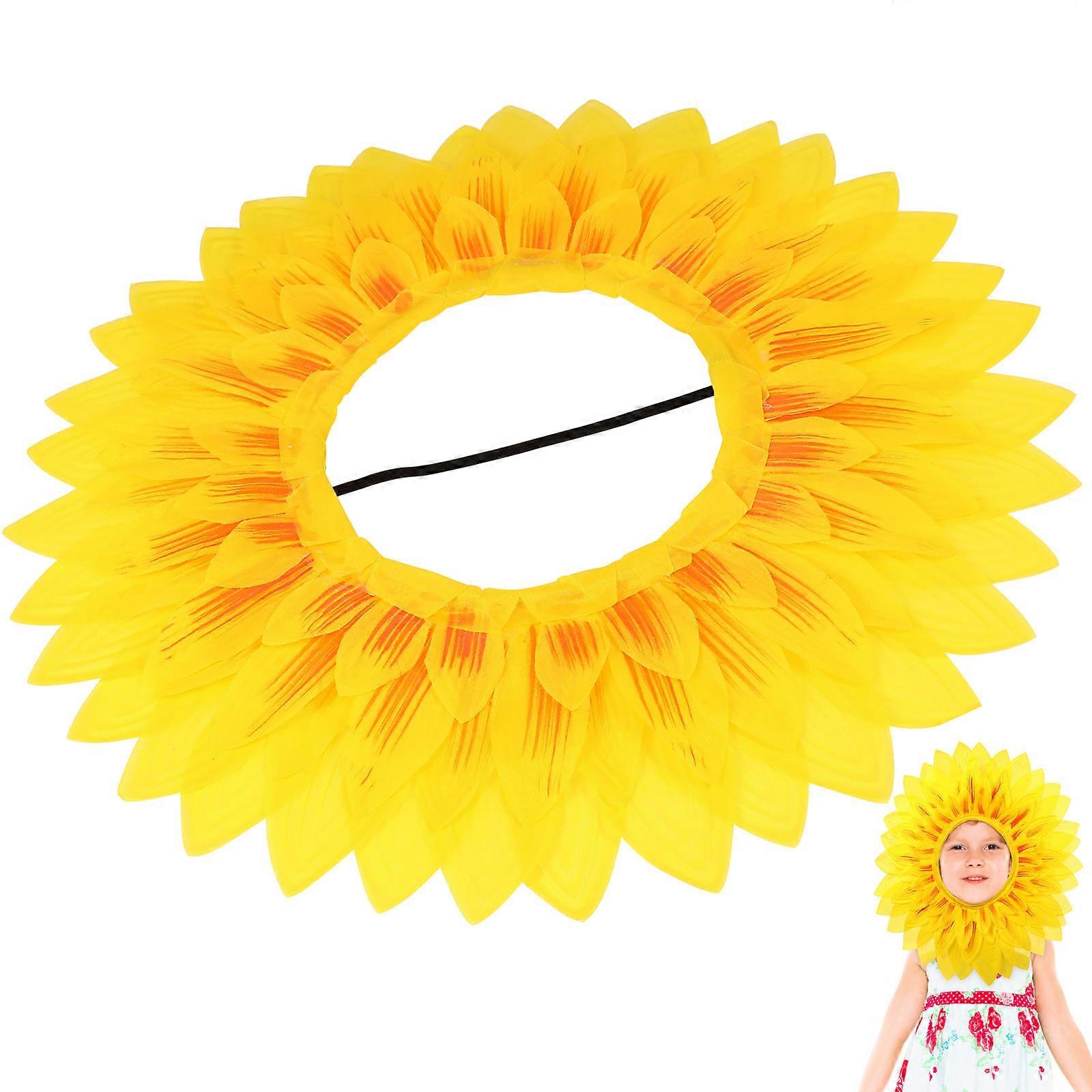 Flower Headbands Sunflower Games Decorative Use Student Pattern 2Set