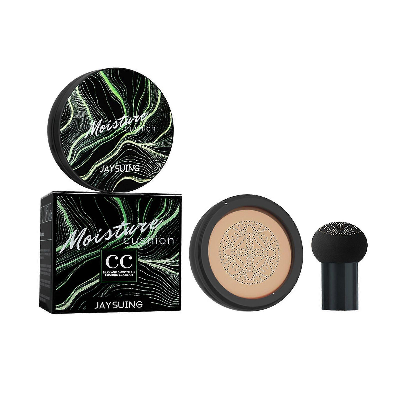 Moisturizing Foundation-Cream with Puff Lasting Base Makeup Cream for Face Makeup
