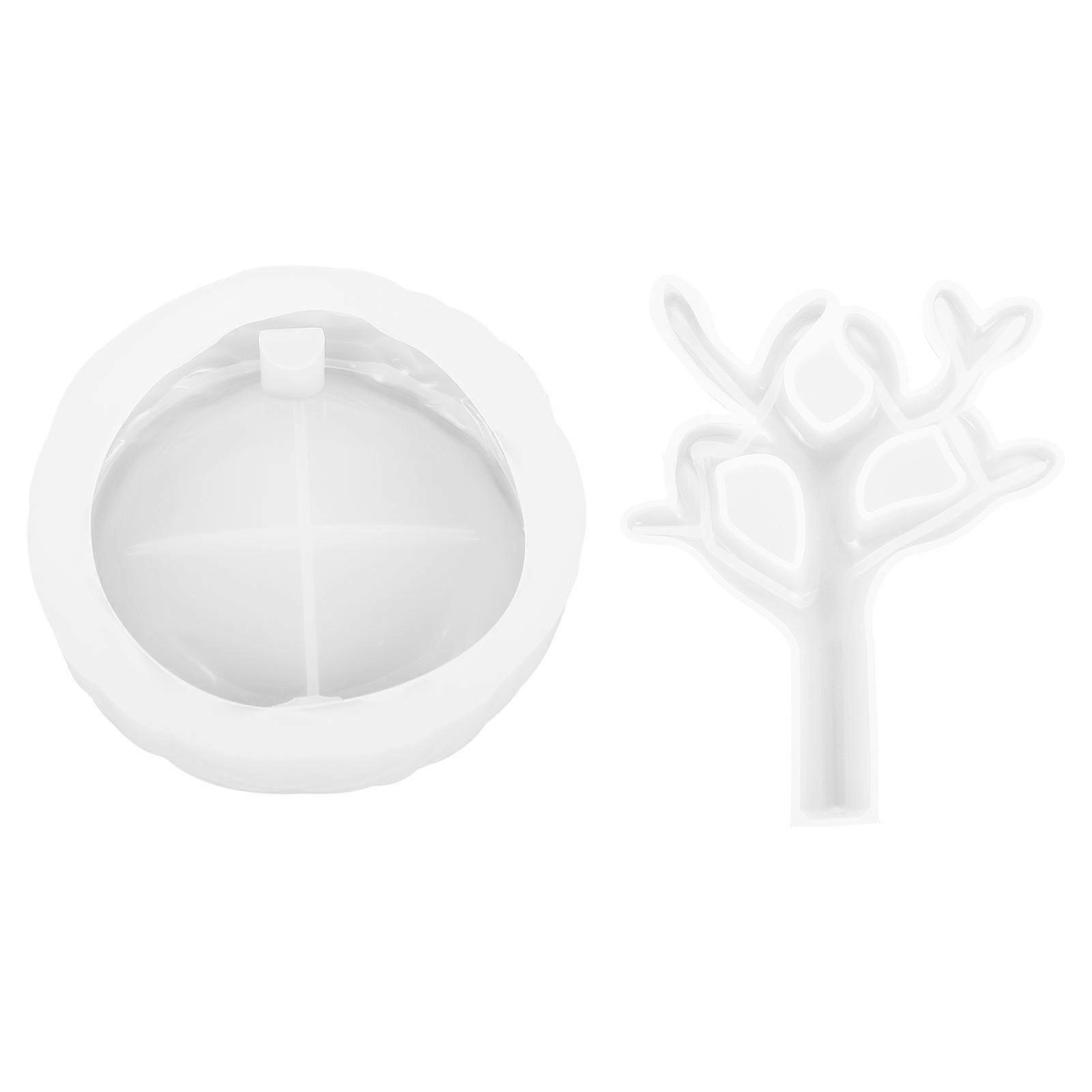 Silicone Storage Holder Mold Set Durable, Deform Resistant Epoxy Mold for Creative Crafts, Organizing Trinkets and Charms with Elegant Design