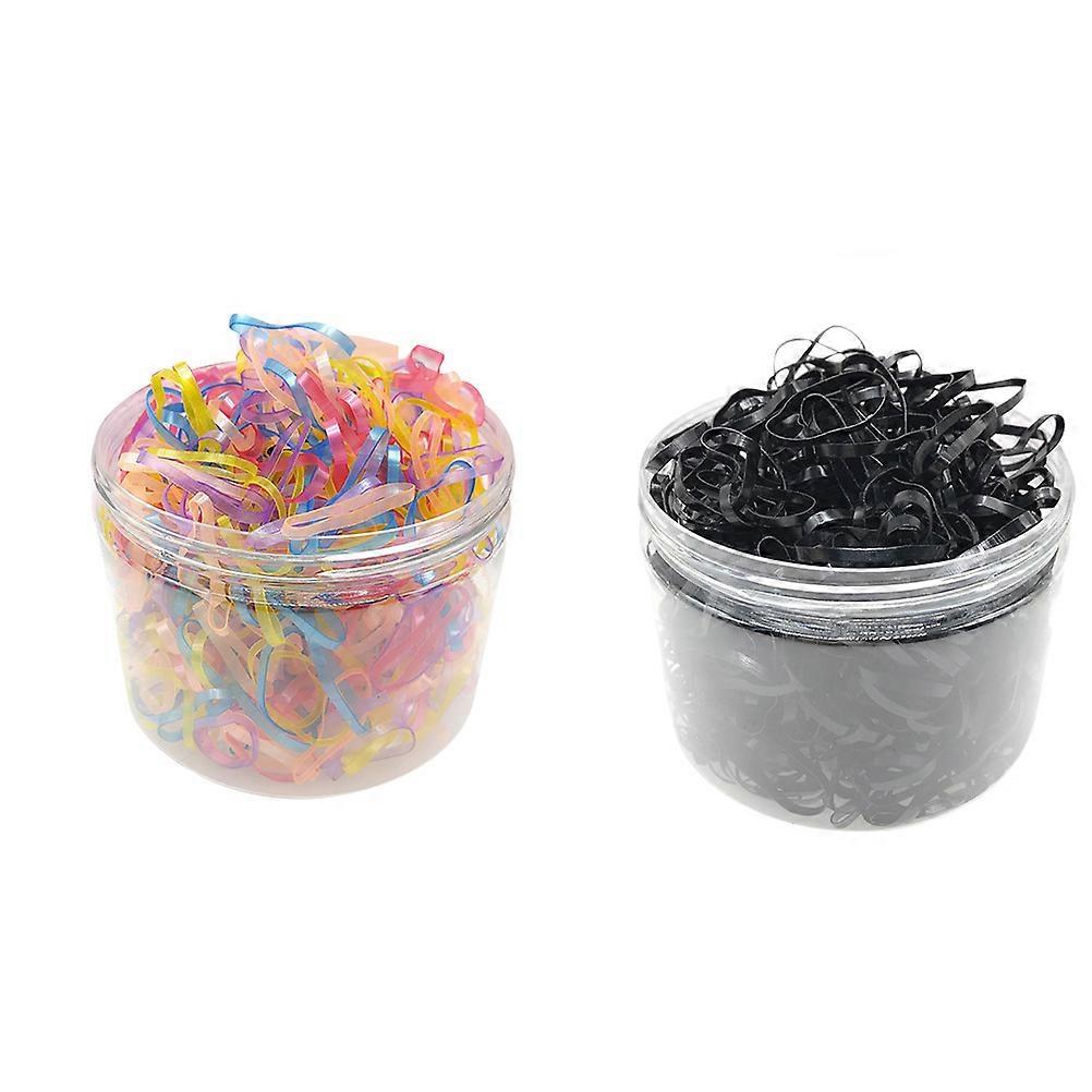 Το λαστιχένιο υλικό λουριών τρίχας παιδιών στερεώνει τα μαλλιά 6x4x4cm 2Pack