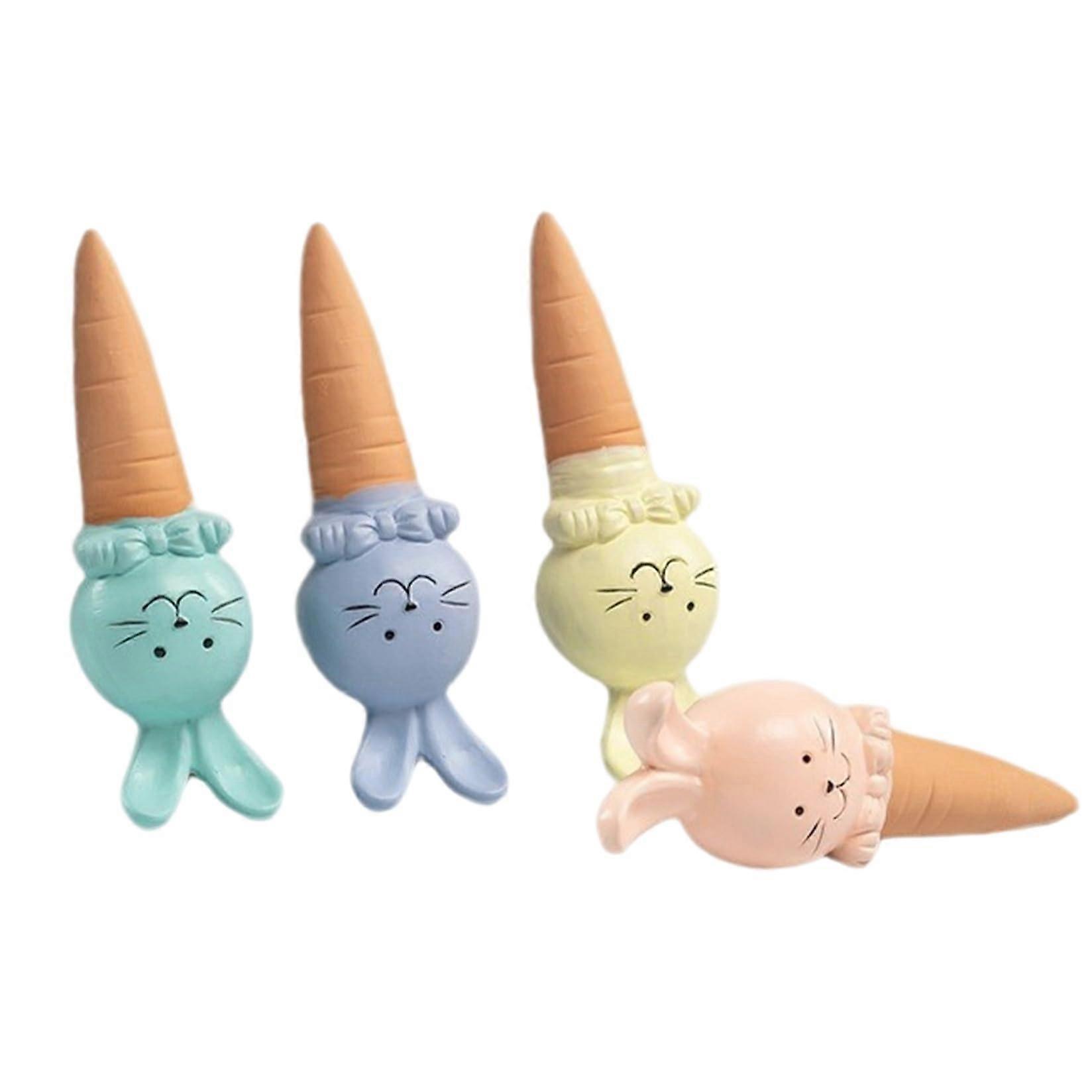 Terracotta Water Tips Self-Watering Plant Spikes, 4 Pack, 120 ml, Rabbit Shape, Keeps Soil Moisture