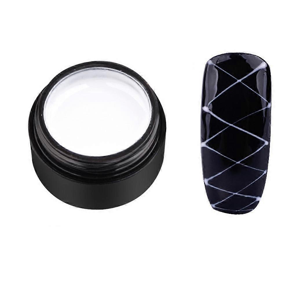 5ML Drawing Line Polish Nail Gel Point Lines Painting Varnish Draw Silk Glue (White)