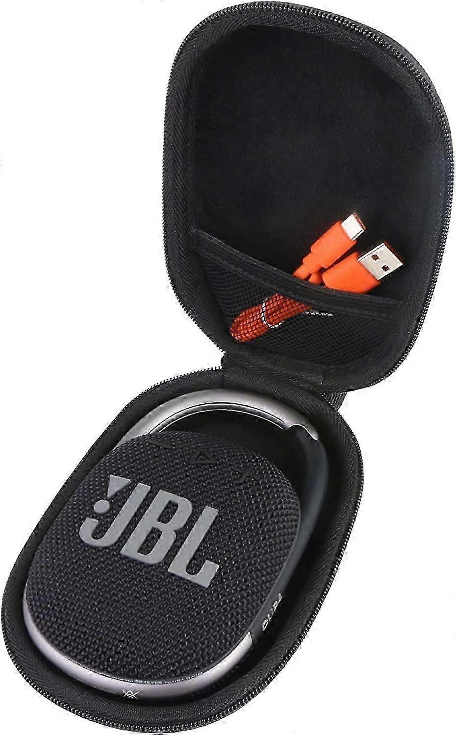 Étui de rangement rigide pour haut-parleur sans fil Bluetooth portable JBL CLIP 4 (noir, seul étui)