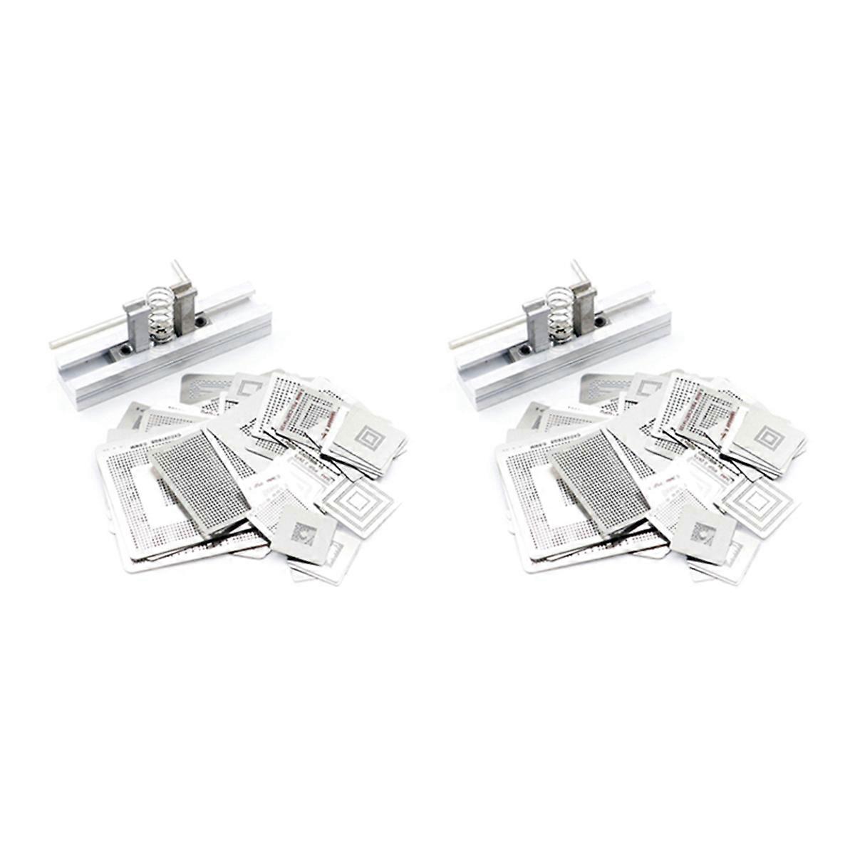 47Pcs Game Consoles BGA Stencil + BGA Jig for -CPU GPU