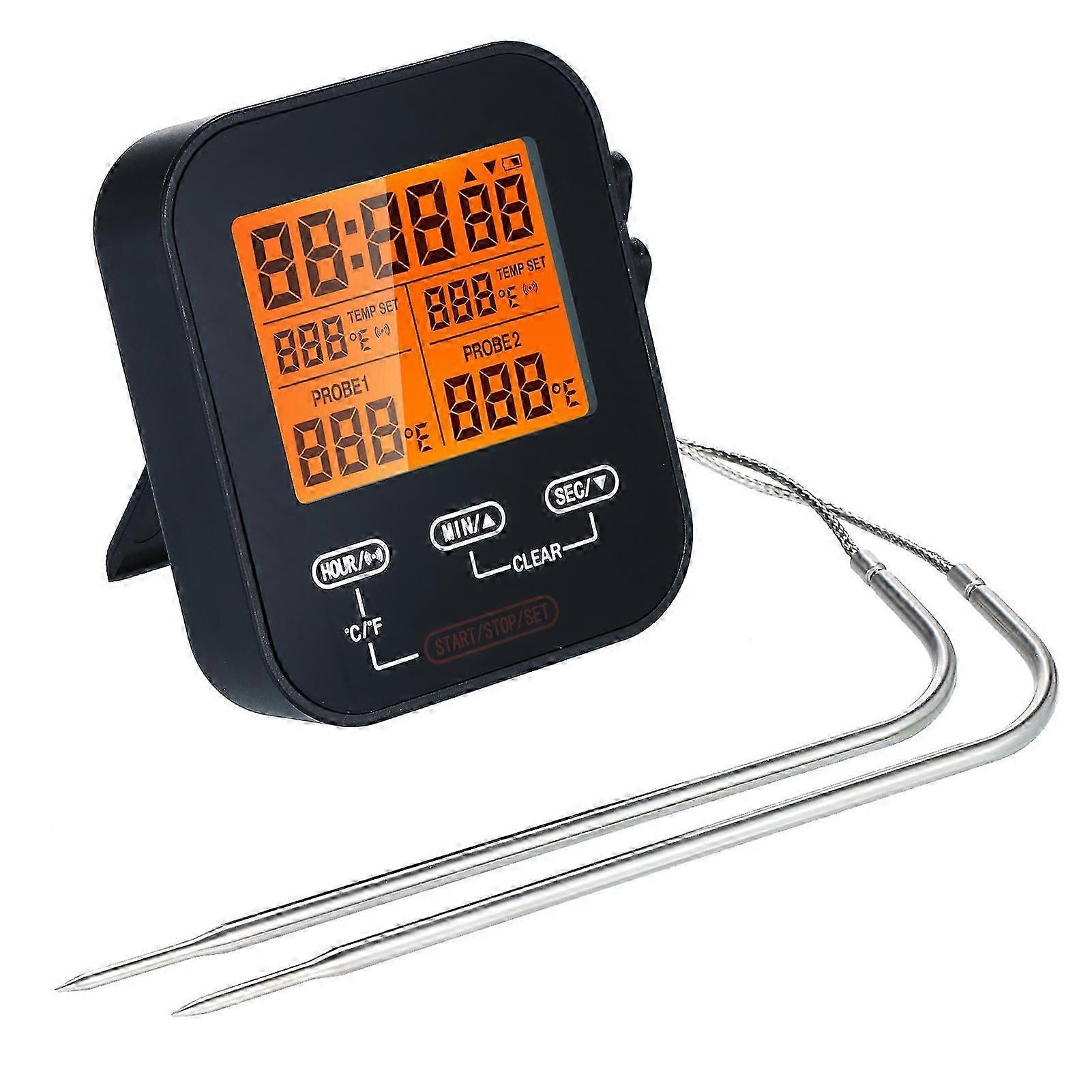 2025 Latest Model Digital Food Thermometer and Timer Wireless Meat Temperature