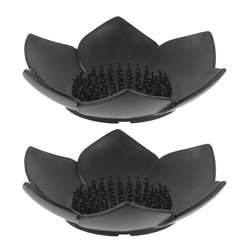 Here's a polished and professional product description for your **2pcs Silicone Soap Holder Lotus Shape Self Draining Soap Tray**:
### ๐ธ 2 Pack