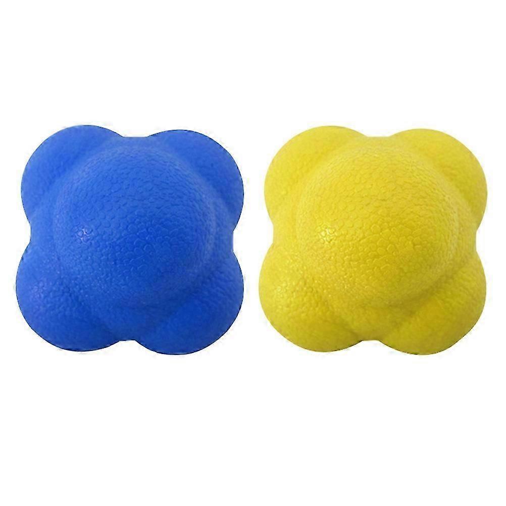 2pcs Agility Reaction Reflex Ball Bouncing Ball Reaction Training Ball Exercise Fitness Sensitive Ball (Random Color)