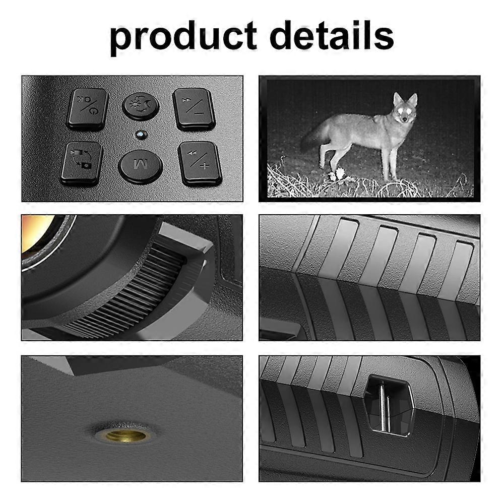 4K Digital Night Vision 300M Full-Dark Viewing Day Night Use with 3.0Inch LCD Screen Support 2MP Resolution Photo Taking 4K Video Recording for Outdo