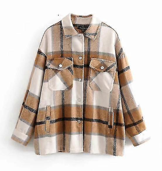 Autumn/Winter Plaid Pattern, Oversized Loose Casual Jackets