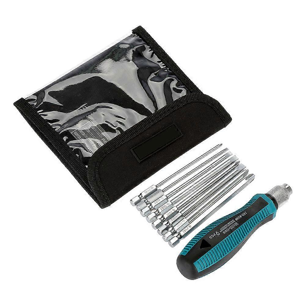 9pcs Multifunctional Screwdriver Set with Magnetic Repair Tools