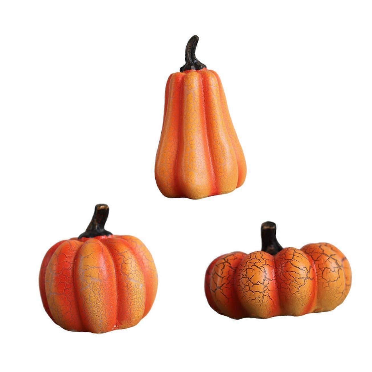 LED Pumpkin Lantern Halloween Ornament Light Orange