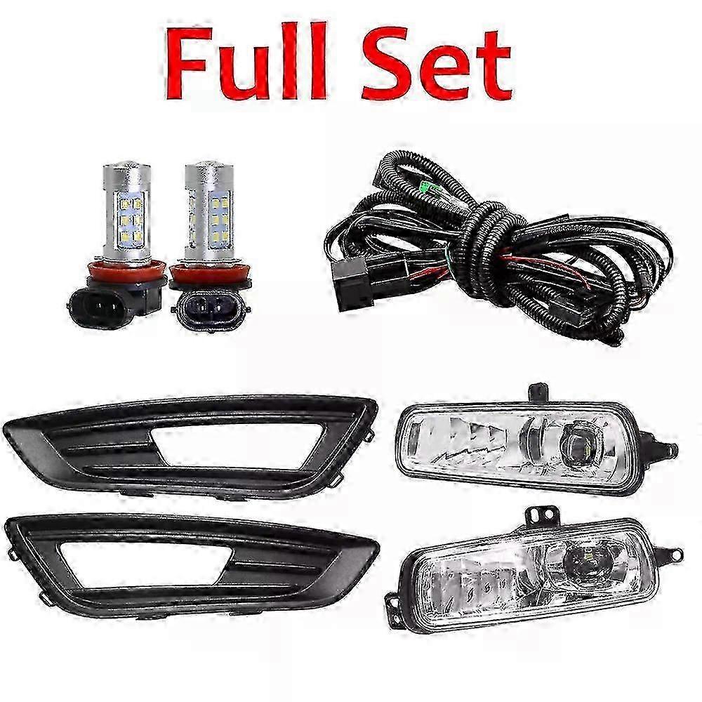 Compatible Front Bumper Fog Light Assembly Lampshade H11 Bulb Harness Wire Bracket Cover Suitable For A Certain Brand Focus Mk3 2015 2016 20