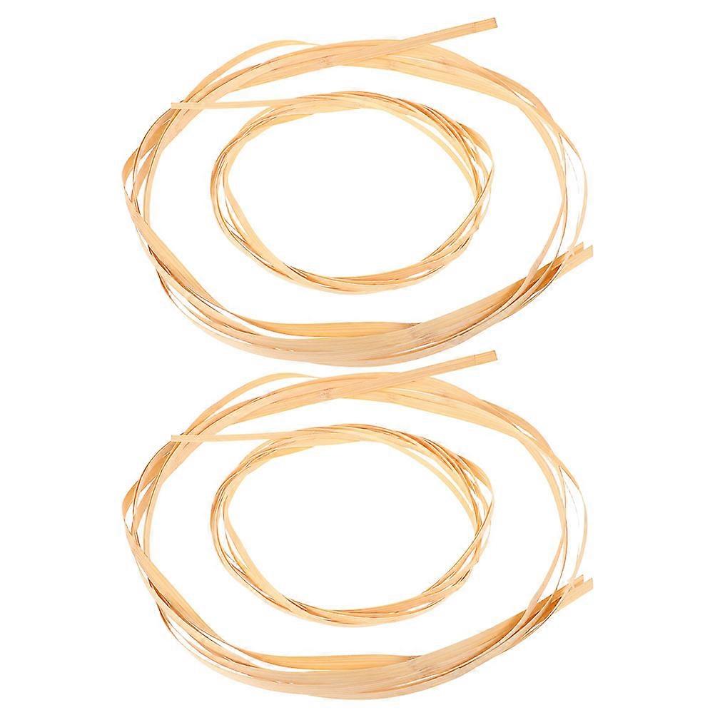 4pcs Handmade Bamboo Strips for Weaving – Polished Craft Supplies for Basket Making, Floral Arrangements, Wedding Decor, and DIY Projects – Flexible