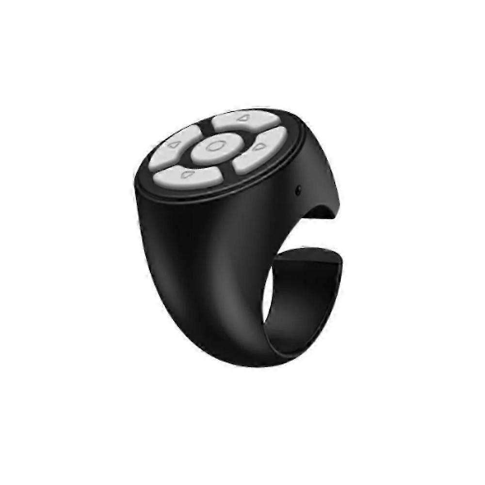 Fingertip Wireless Bluetooth Remote Control,Scrolling Remote Control Page Turner,black