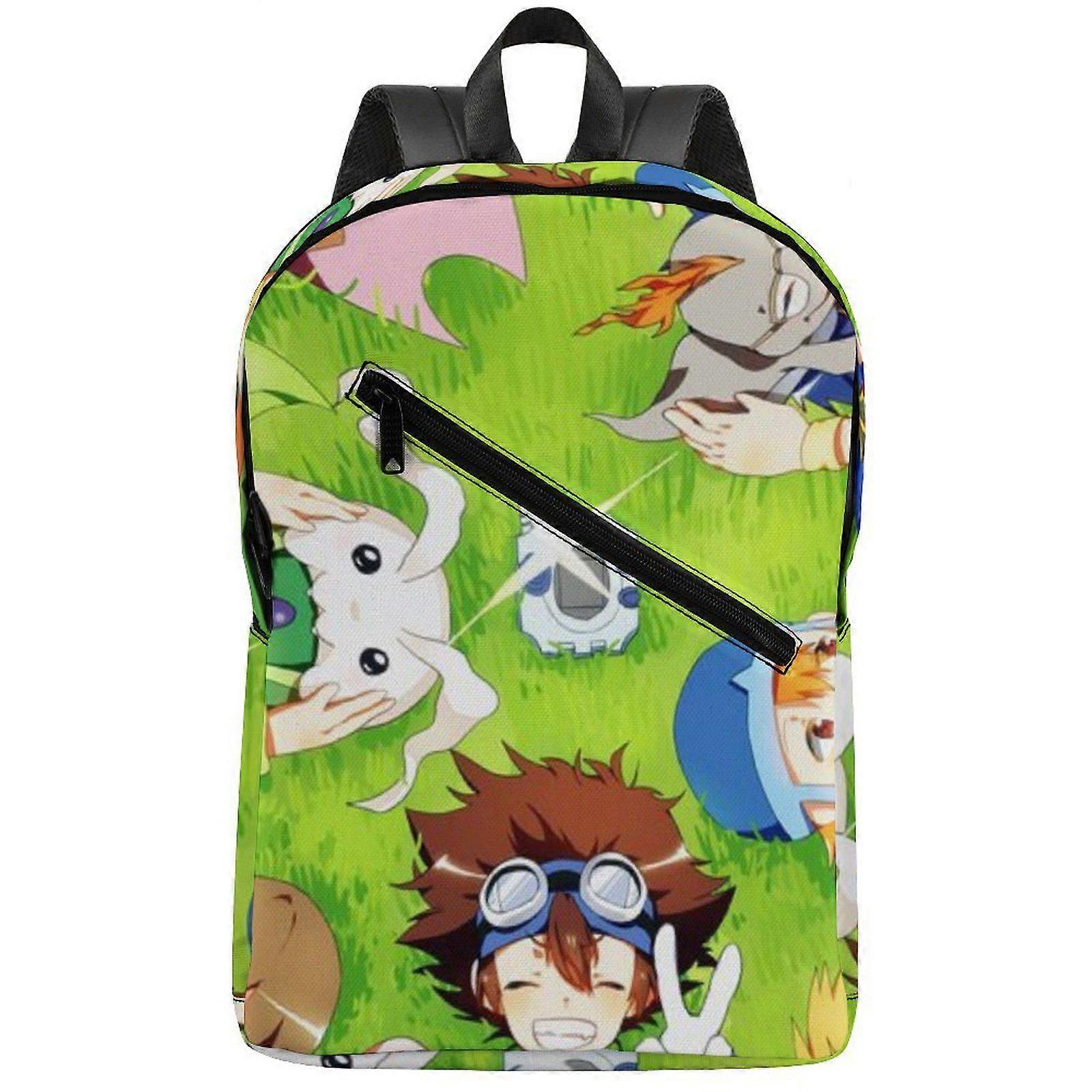 a3680 Digimon Comfortable 300D PU School Backpack with Spacious