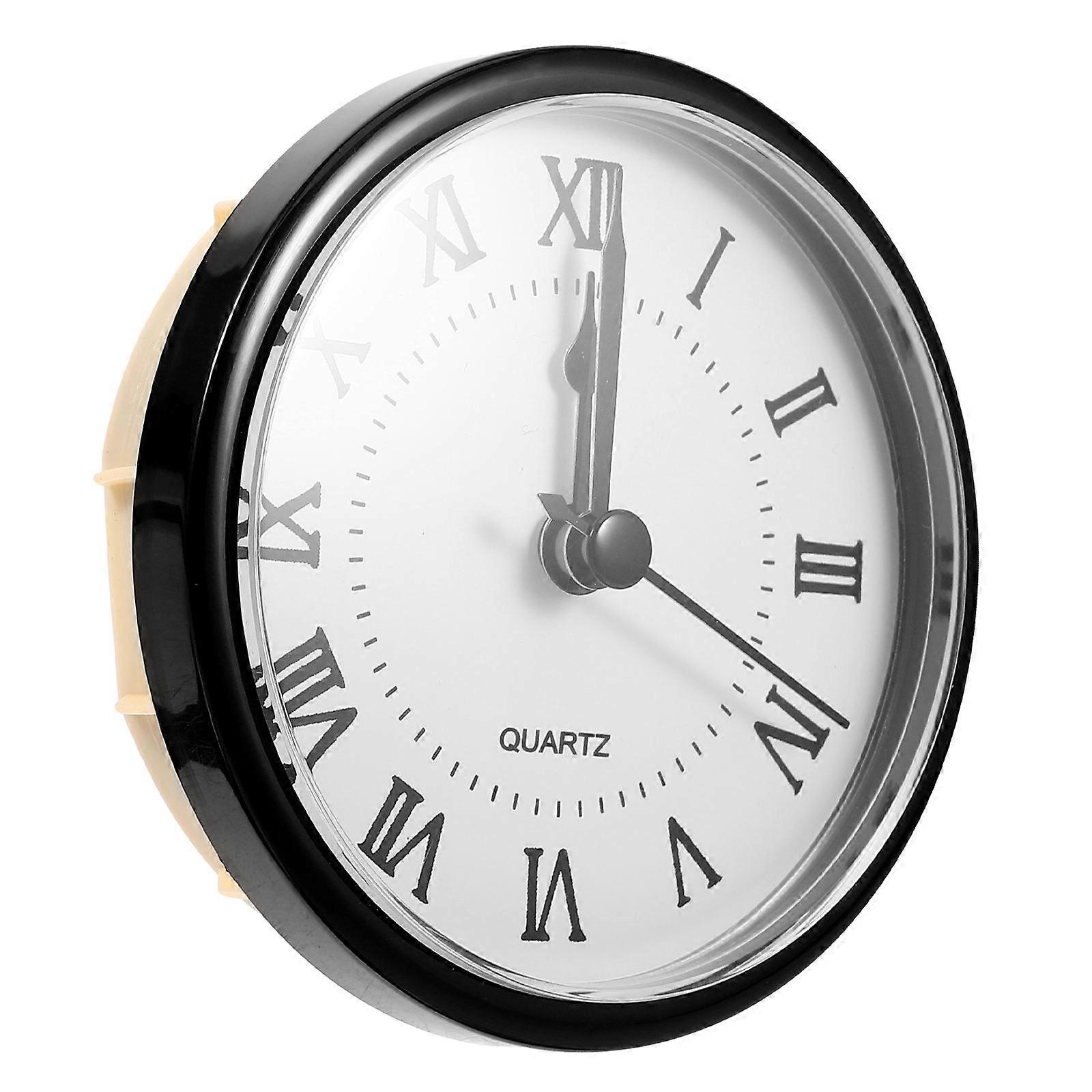 Clock Head Insert Quartz Movement Simple Design DIY Projects Diameter 90MM White 1Pcs