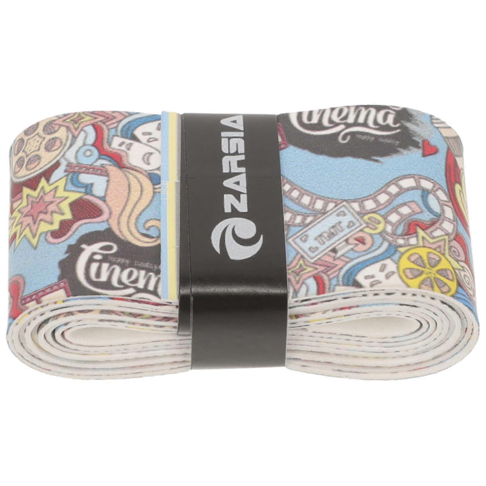 Badminton Racket Protector Tape Sweat Absorption Grip Enhancement Fishing Rod Anti Multi 110.00X3.60X0.10cm 1 Roll