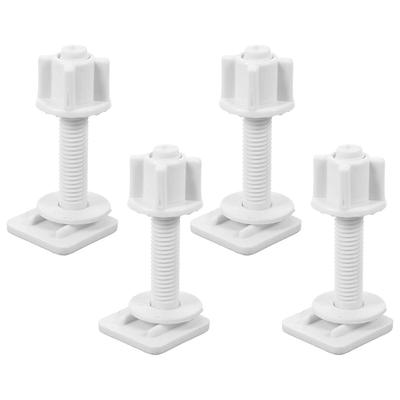Toalettlock Skruvar Bultar Set Toalettsits Delar Badrum Toalett Skruvar 4st
