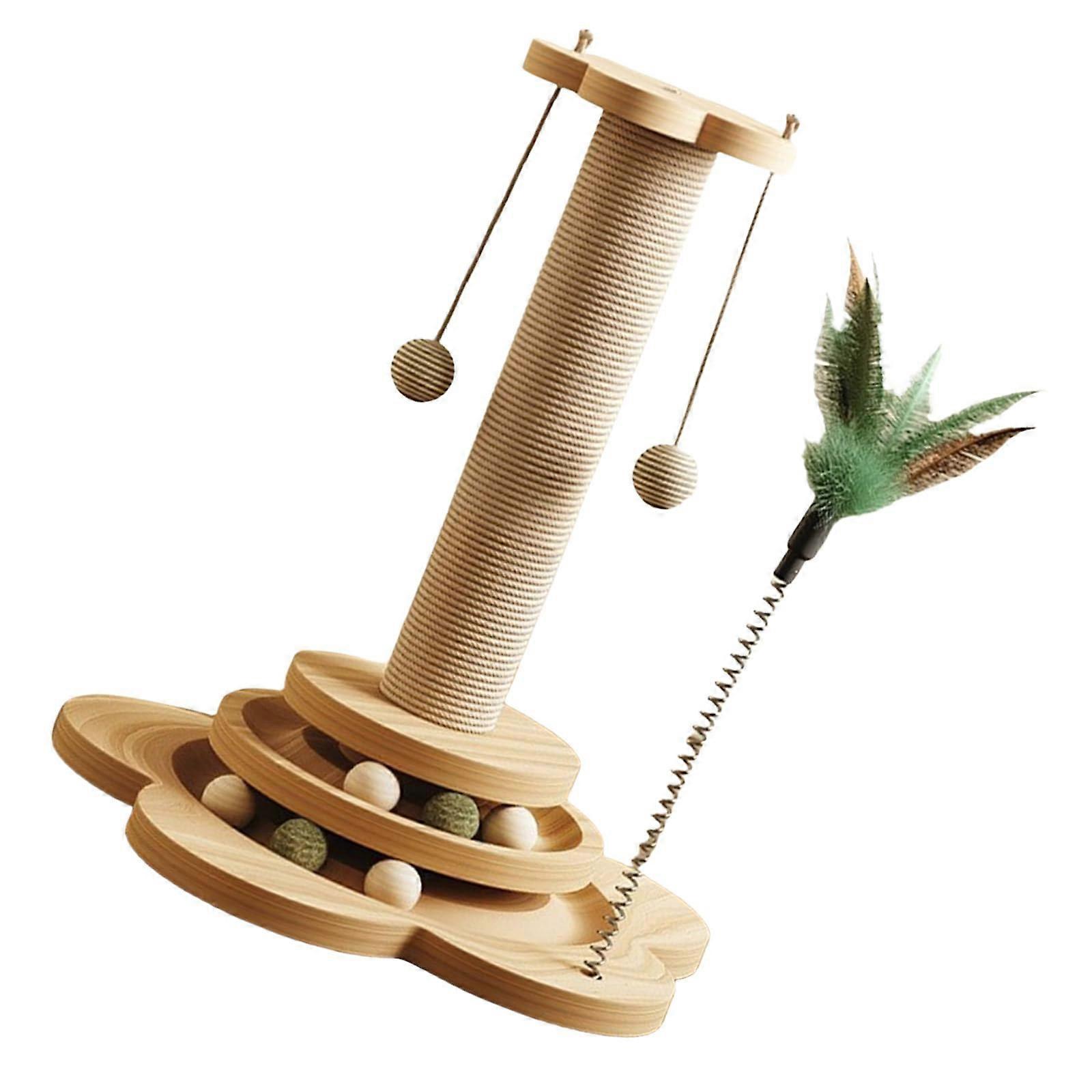 Cat scratching post for kittens, funny hanging toy, sisal rope post, teeth, cat chew toy 40 l