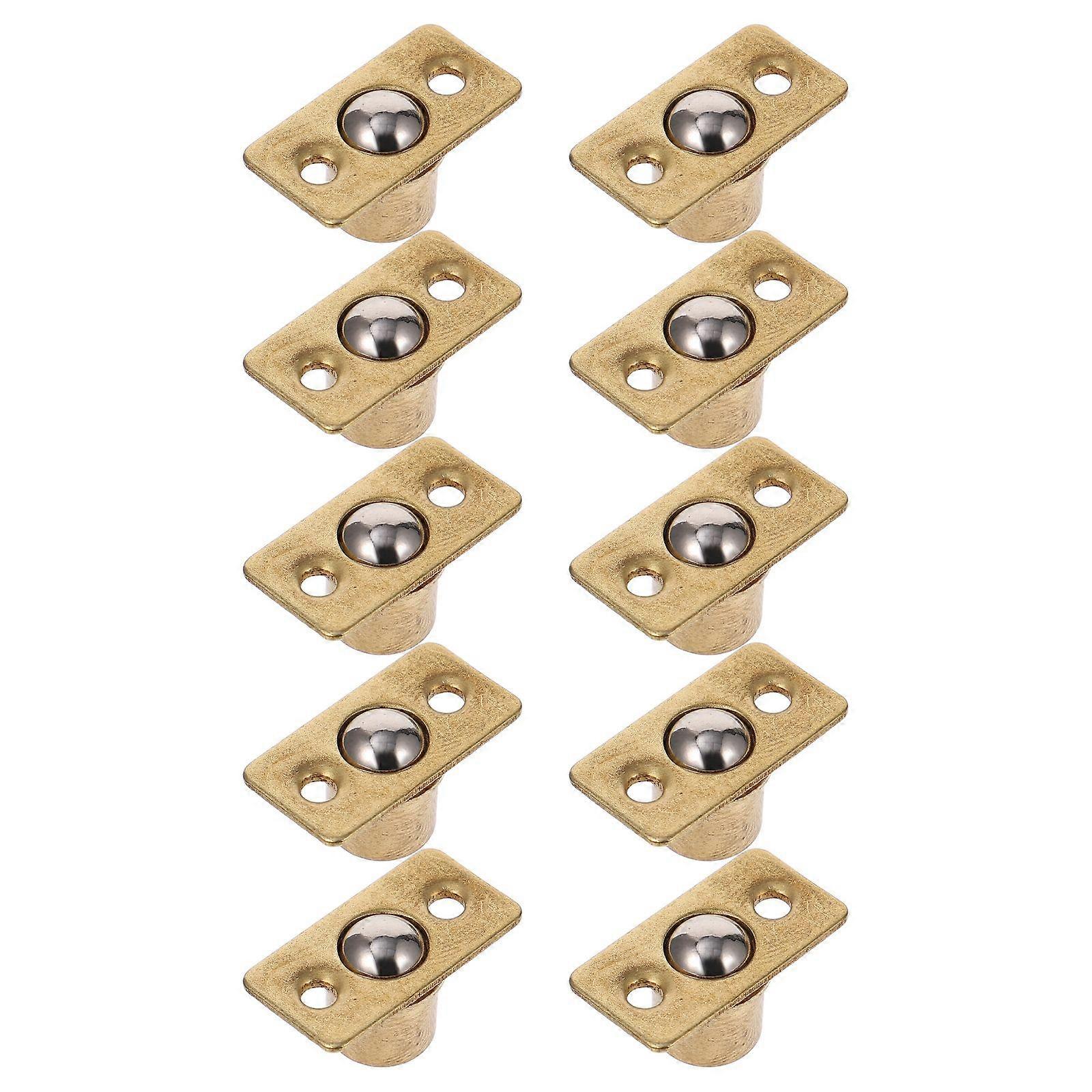 Golden Copper Ball Catch Latch for Door Spring Loaded Invisible Door Hardware 10 Pieces