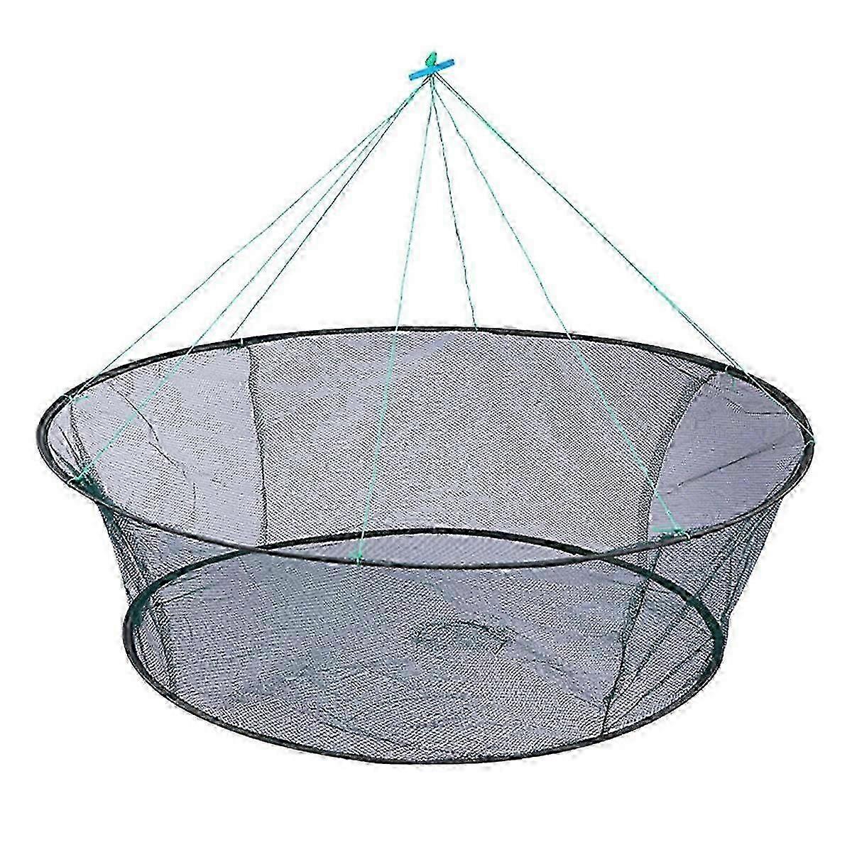 Foldable Drop Net Fishing Landing Nets Crayfish Shrimp Catcher Prawn Bait Crab Shrimp Pier Harbour JP