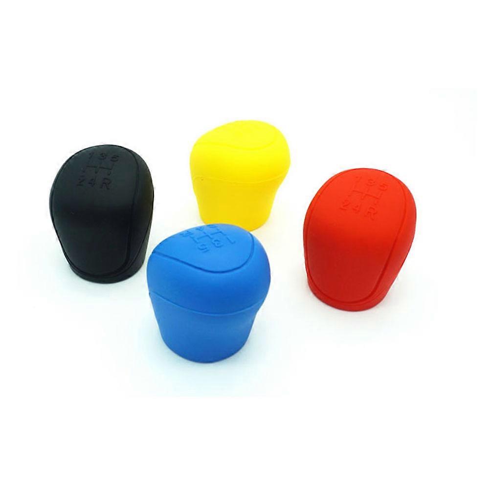 Gear Stick Cover Red Concise Style Car Owners 2Pcs