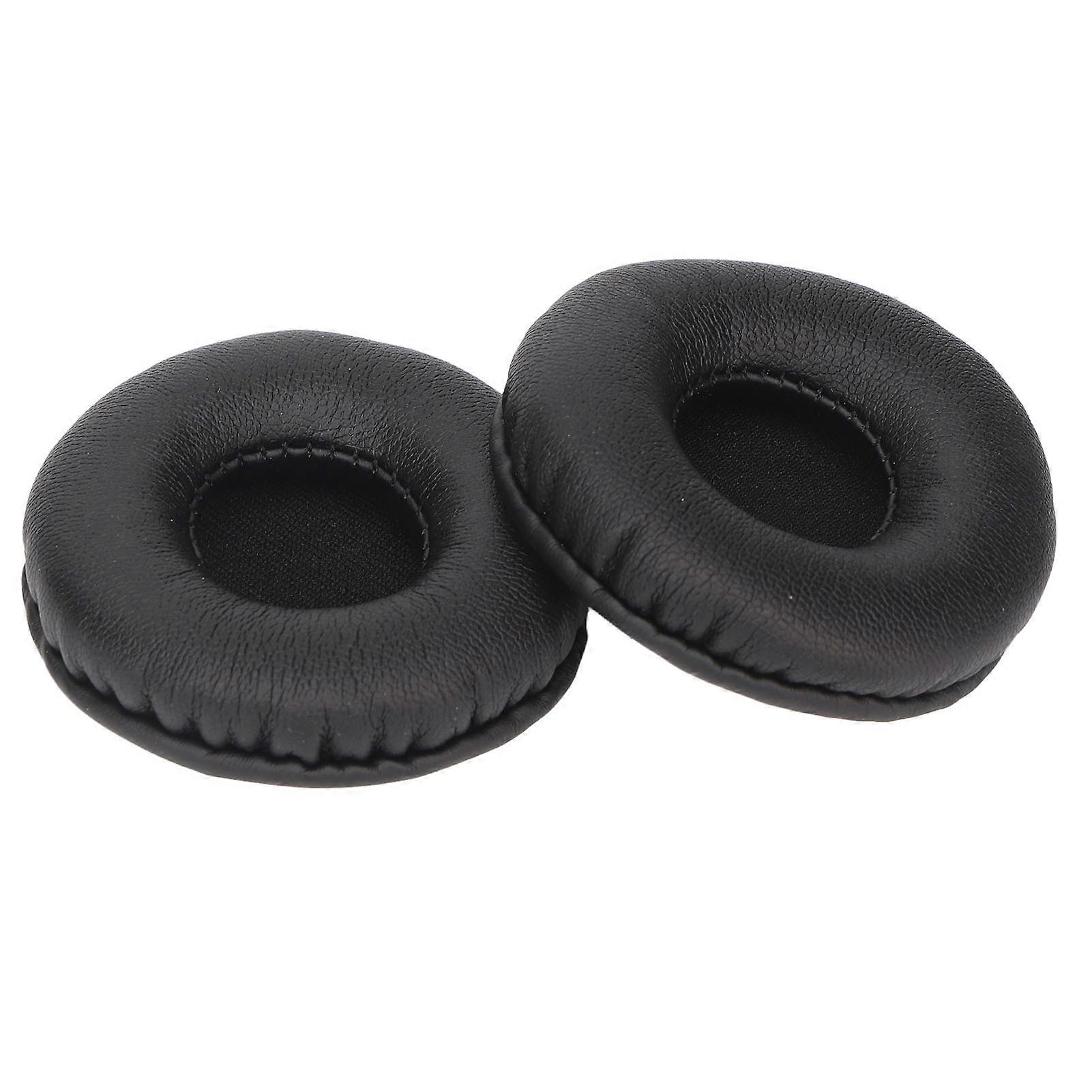 交換用イヤーパッド強化低音通気性フォームイヤークッションカバーラウンド55mm / 2.2inヘッドフォン用