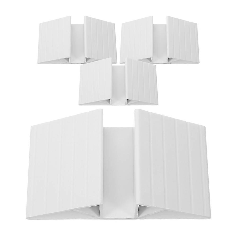 4pcs Plastic Gate Support Feet Triangle Reinforcement Fittings for Enhanced Gate and Dog Fence Stability, Versatile Isolation Use