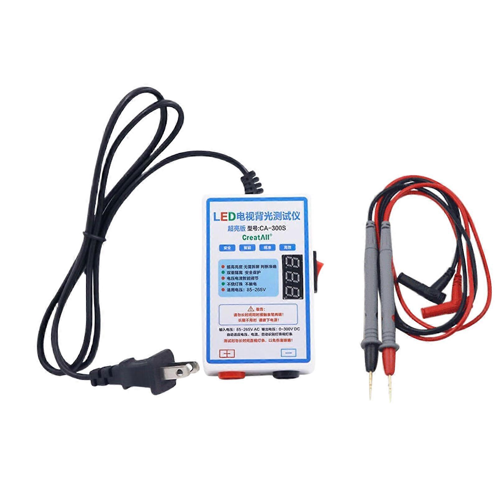 LED Light and TVs Backlights Tester,LED Strips Lamp Beads Repair Testing Tool 0-300Volt Output Suitable for All LED Beads TVs