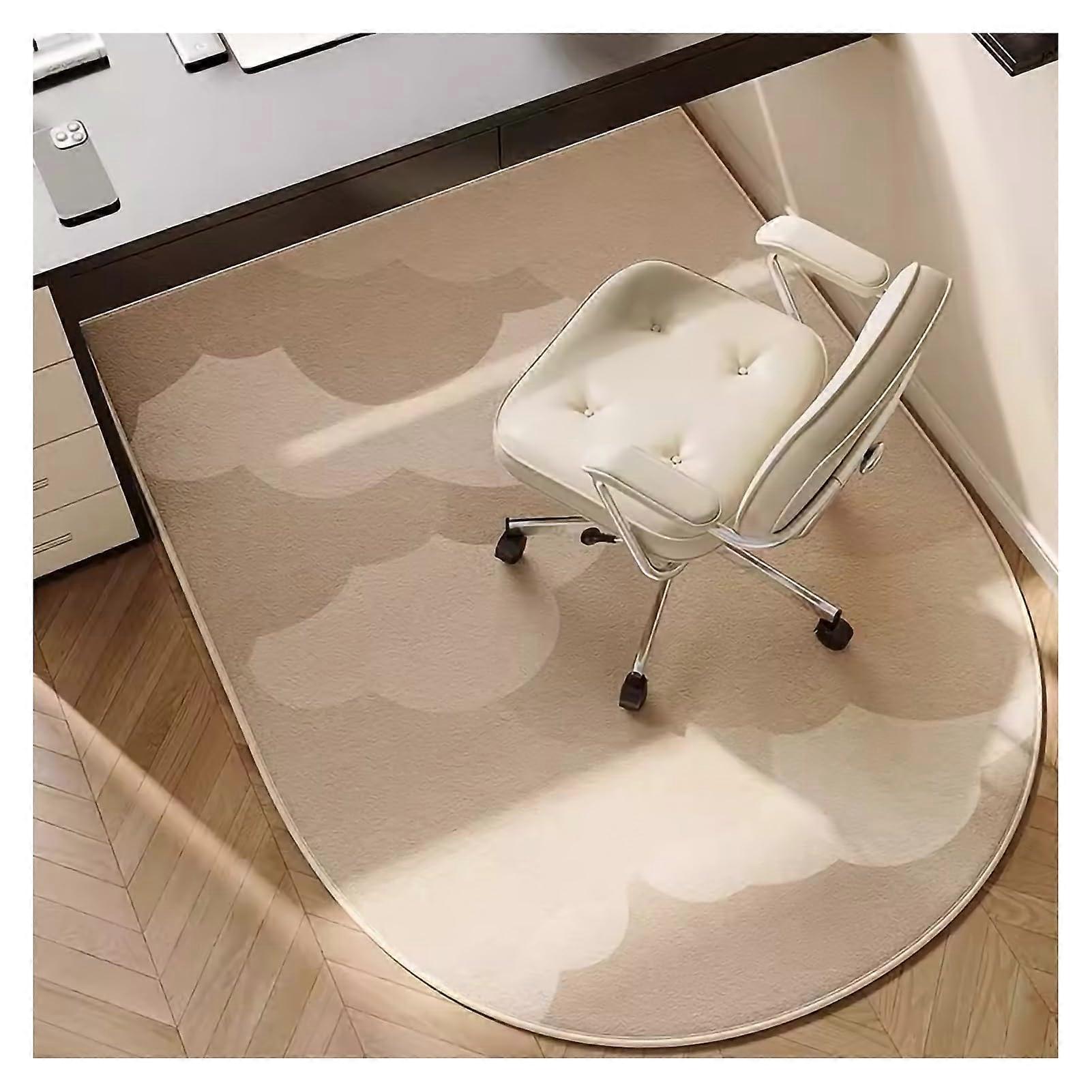 Office chair mat, nonslip, suitable for carpet and hardwood floors (Style 7, 90x60cm)