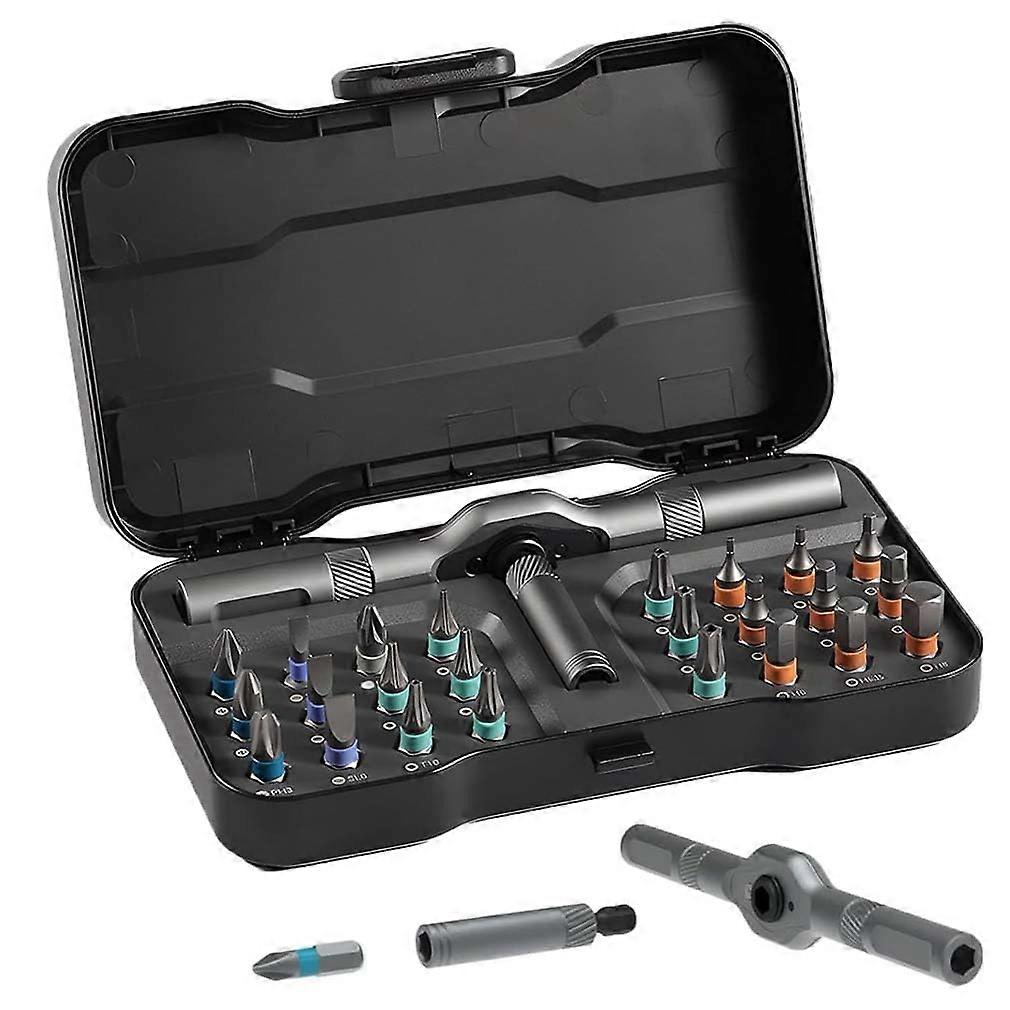 Outdoorfun 24 in 1 DIY Screwdriver Set with TShaped Handle and Storage Case