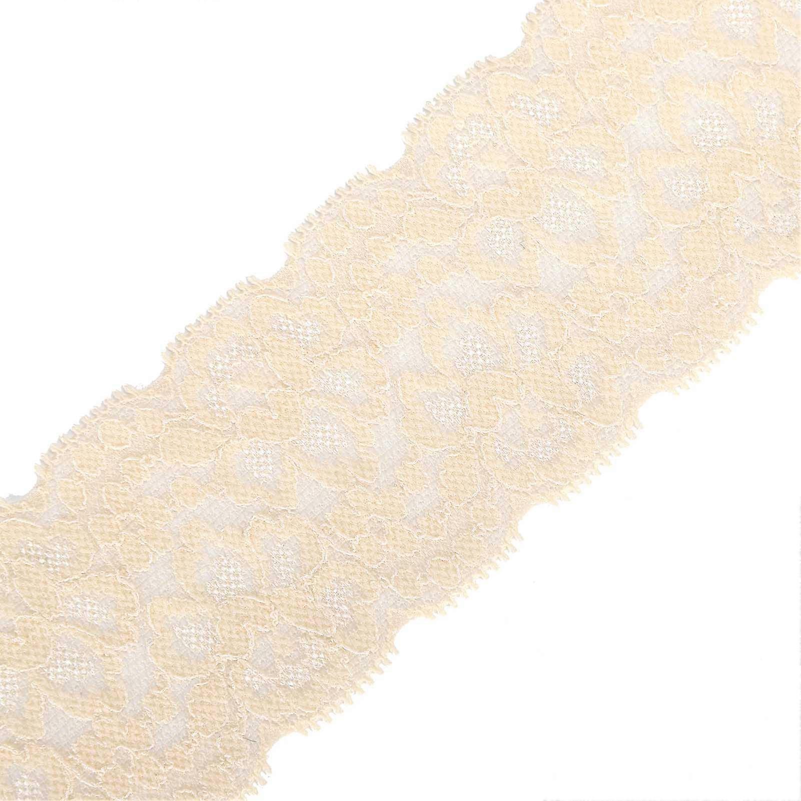 Lace Ribbon Nude Color Zig Wave Pattern Decorative Sewing Supplies 10 Yards Long 5.5cm Wide