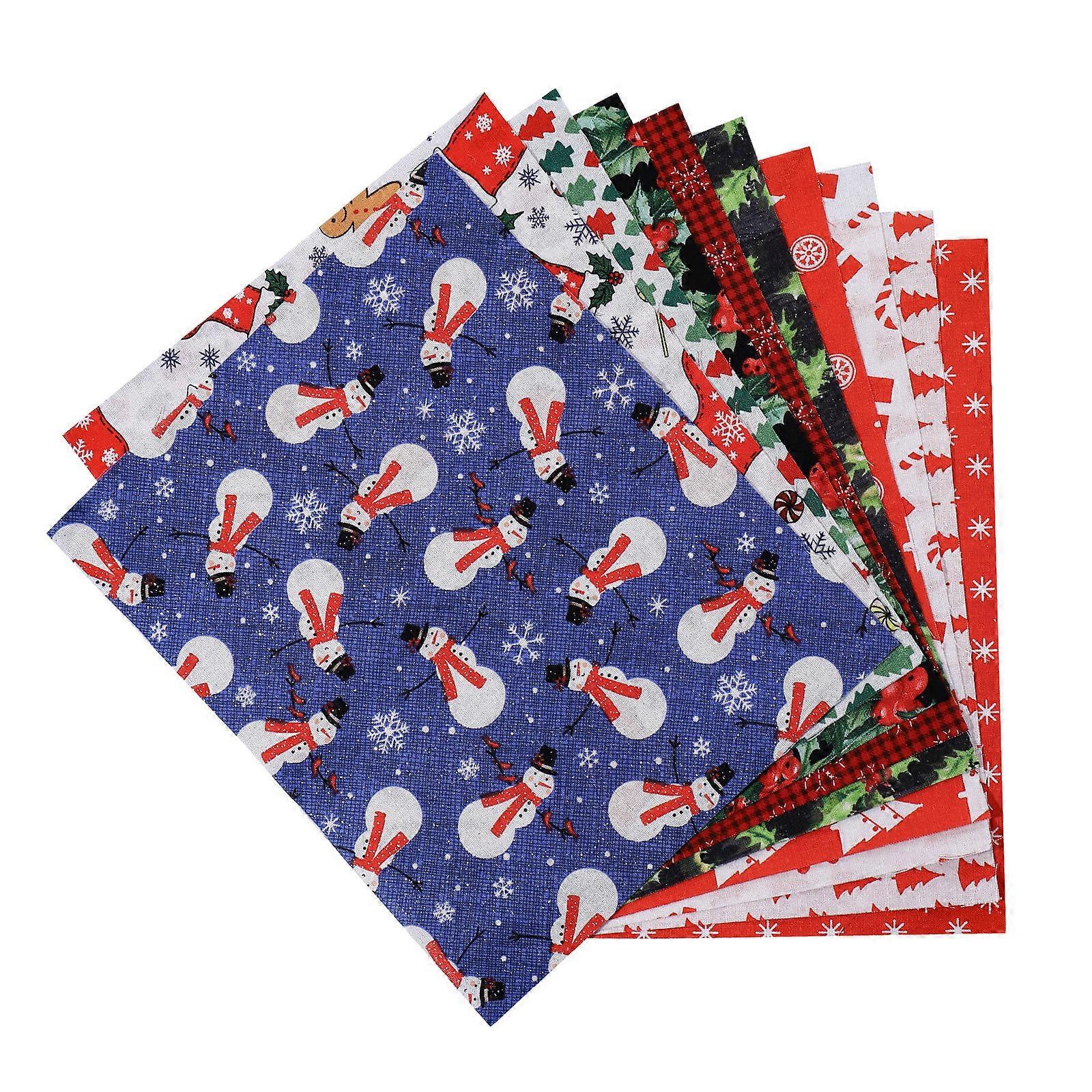 Patchwork Fabric Cotton Material For Sewing Handicraft Enthusiasts Random Color 7.9 X 9.8 In 10Pcs