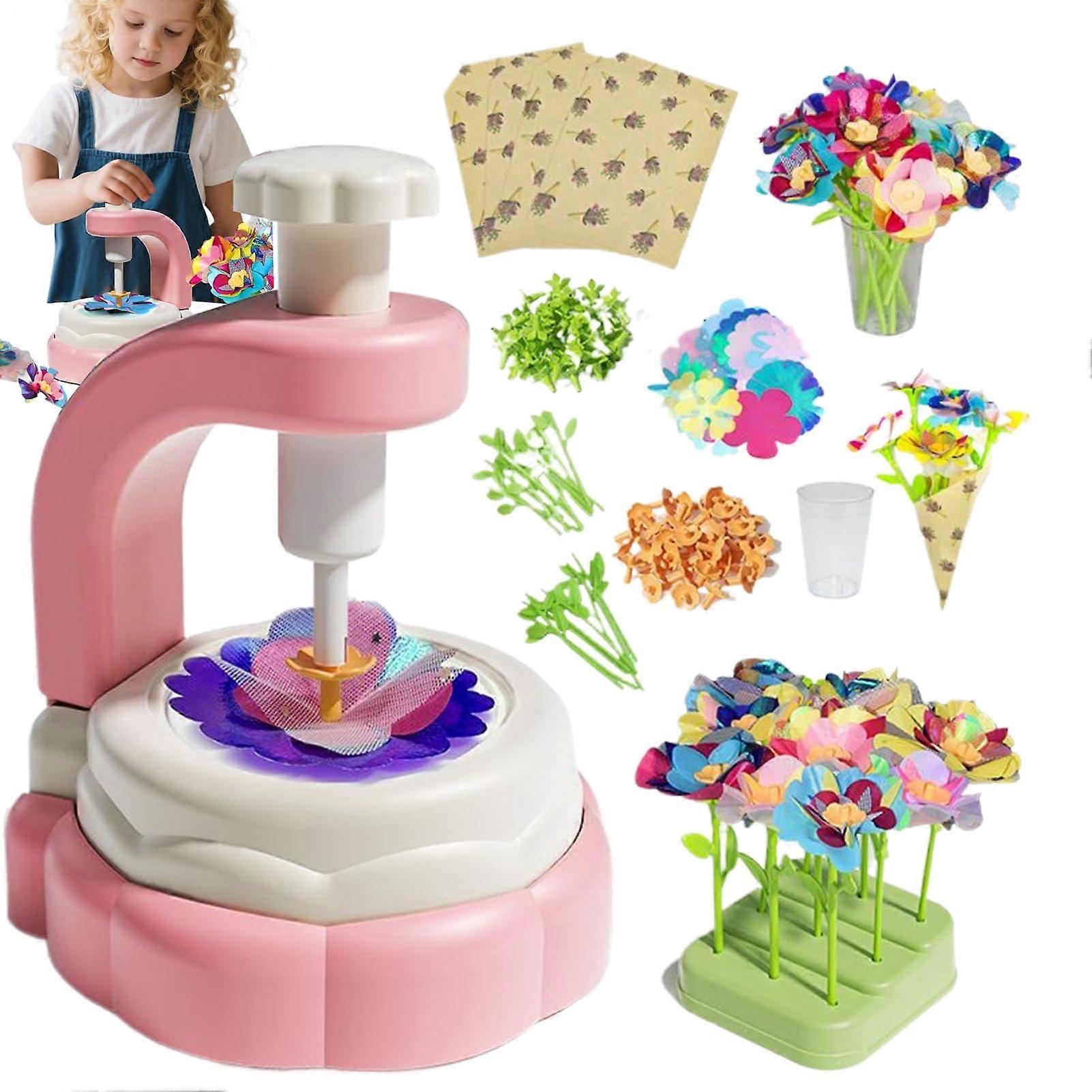 Felt flowers – fabric flowers for creative activities – educational project Ref: 7127