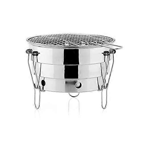 BbqGrill Stainless Steel Folding Charcoal Grill for Camping